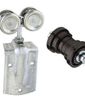 Zinc Box Rail Hangers For Wood Frame Sliding Doors Includes Two End Caps And Bolts Self Lubricating Derlin Bearings Compatible