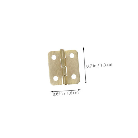 40 Pcs Miniature Brass Hinges With Screws For Jewelry Boxes And Dollhouses 270 Degree Tiny Hinge Hardware, dimensions 0.6x0.7 in
