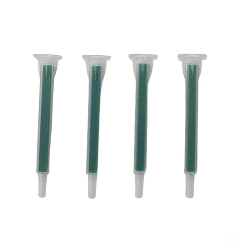 50 Pack 2K Mixing Tips 83mm Static Nozzles for Two Component Epoxies and Resins, Bubble Free Blend, Go-To 5.3mm Inner Diameter and 7.6mm Outer Diameter, Built For Strong Adhesive Bonding, green static mixer tips