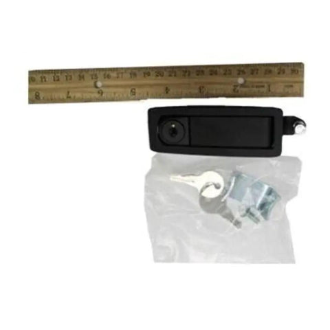 Heavy Duty Locking Latch Kit For Boom Lift Side Cover With Two Keys Built Tough And Pressure Tested packaging with ruler for size reference
