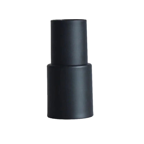 Black plastic adapter from 8 Piece Mini Vacuum Attachment Set For One Quarter Inch And One Three Eighths Inch Hoses Includes European Adapter For Friction Fit Wands Handy For Tight Spaces And Micro Cleaning