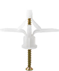 Heavy Duty Self Drilling Anchor Screws Set 20 40 60 80 Pcs Plastic Expansion Drywall Anchors shown with screw inside