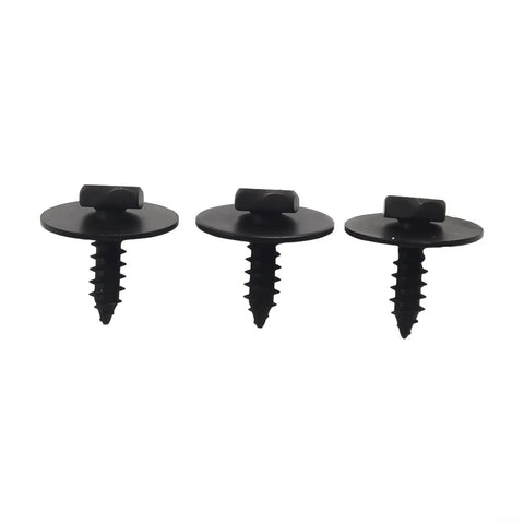 BMW Undertray Fastener Kit With 40 Pcs Hex Head Tapping Bolts And U Nut Clips For Splash Shield Replacement Heavy Duty Compatible With 1 Series Through 7 Series X1 X3 X5 X6 Z3 Z4 And Mini, black plastic bolts