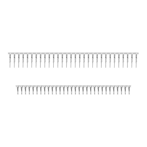 Grab This Awesome 620Pcs Connector Kit With 2.54mm Jumper Wire Pin Header Housing Set Including Sweet Male Crimp Pins Plus Female Terminals For All Your DIY Electronics Projects That Come Off Totally Radical, 2.54mm metal crimp pins on strip