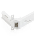 Rugged RV Fridge Freezer Compartment Hinge Replacement for Dometic Fridge White Durable Motorhome Caravan Refrigerator Hinge Part