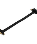 Top Shelf Pci Express 1x Extension Cable Featuring Genuine Gold Fingers And Ultra Slim Flex Design to dodge case jam, 24cm size.