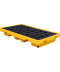 Heavy Duty Modular Spill Deck Built Like A Tank For Drums And Storage Containers Solid Polyethylene Base with vented mesh surface.