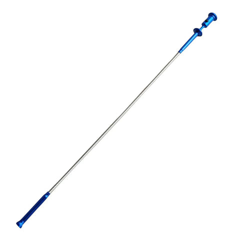Extendable Magnetic Pickup Tool With Flexible Telescopic Pole And Bright LED Light For Easy Retrieval Of Small Parts Around The House Or Car blue