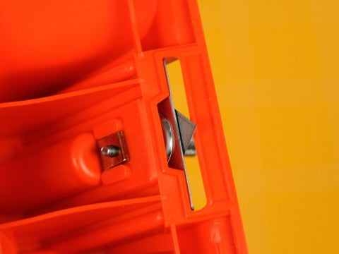 Close-up of the Mat Board Cutter 45 Degree Bevel For Precise Framing Aluminum Die Cast Grip NT Professional MAT45P blade section.