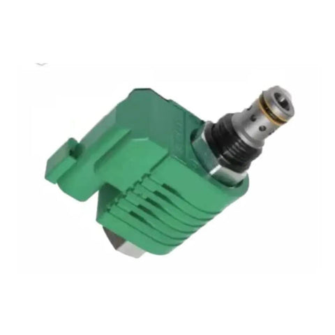 Top Shelf Heavy Duty Replacement Solenoid Valve For Genie Lift S40 S85 Z60 S45 S80 Long Design Green showing detailed view of the green solenoid.