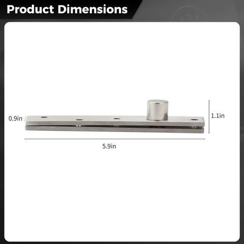 Heavy Duty Invisidoor Pivot Hinges Kit With Screws 4 Pack Hidden 360 Degree Pivot Hinge System For Wood Doors Invisible