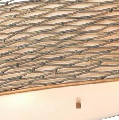 Sculptural Oval Linear Pendant Light In Slick Hammered Ore Finish With Six Glowing Bulbs And Soft Fabric Shades Tailored For Grand Foyers And Open Concept Rooms That Bring Fresh Modern Appeal And Tight House Vibes Daily showing detailed texture of the woven design.