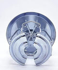 Heavy Duty Fire Sprinkler Head Protective Cover Built Tough To Shield Against Paint Dust And Debris With Drop On Go Setup For Contractors Keeping Your Sprinklers Pristine Through Rough Construction Jobs, metallic design, easy drop-on application.