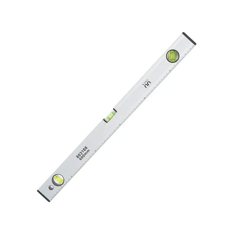 Baxnore Spirit Level Strong Aluminum Alloy with Measurement, (600mm) showing horizontal and vertical bubbles for precision.