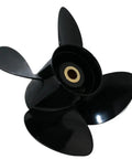 Premium Aluminum 4 Blade Right Hand Propeller For Volvo Penta SX Drive OEM 3587524 showing 4 blades and spline detail.
