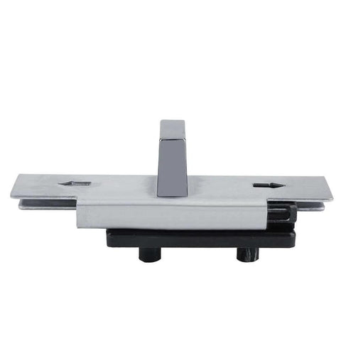 Public Restroom Privacy Door Bolt With Engaged Vacant Indicator And Zinc Alloy Handle, front view showcasing zinc material