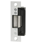 Fail Secure 24VAC Deadlatch Electric Strike For Hollow Metal And Wood Door Jambs Aluminum Finish, front view.