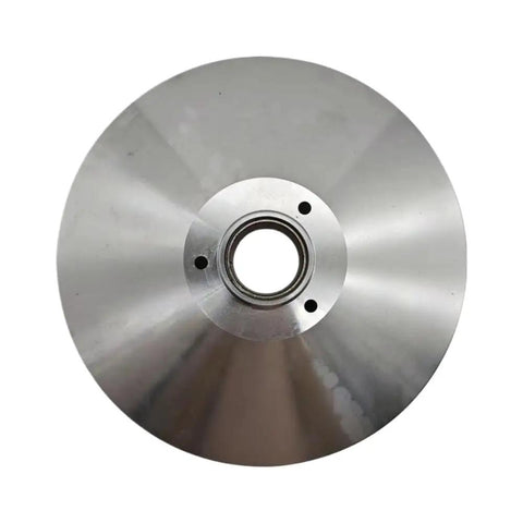 Performance Grade Replacement Drive Pulley That Fits Snowmobile Models 400 450 500S 520 550 600 And 625, top view showing smooth metal finish.