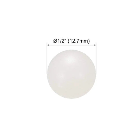 Half Inch PA Nylon Solid Plastic Balls Bundle Of 25 Precision Bearing Replacements Featuring Top Shelf Wear Resistance And Zero Friction Glide For Serious Weekend Workshop Builds