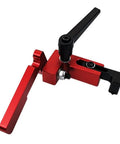 DIY Ready Heavy Duty T Slot Miter Track 75 Type T Rail Router Fence for Table Saw CNC Tool, red aluminum clamp