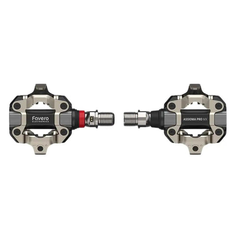 MX One Single Sided Power Meter Pedals With Ultra Accurate Power Data, durable metal pedals with power meter on left side.