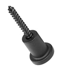 Close-up of a black clamp screw from the Sliding Barn Door Track Connectors Set with Wall Spacers Expansion Tubes and Clamp Screws for Easy DIY Installation on Various Door Types Versatile Hardware for Home Projects