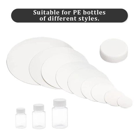 Heavy Duty PE Bottle Cap Liners And Aluminum Foil Inserts For 28mm Induction Heat Sealing Tamper Evident Seals For Plastic Glass Jars Cosmetic Containers Quick Grip Tight Closure 50 Pack Zero Fuss Setup Smooth Daily Operation
