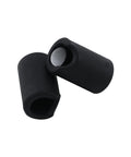 12 Pack Round Silicone Cabinet and Door Handle Protectors Black Food Grade Durable Covers with Strong Double Sided Adhesive Prevent Scratches