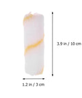 Thirty Mini Paint Roller Sleeves High Density Cotton Refills For Tight Corners Baseboard Trim close-up of a 3.9" mini roller sleeve.