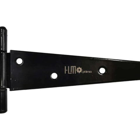 Heavy Duty T Hinge Set Four Pcs 12 Inch Tee Strap Hinges for Barn Gate Fence Shed Door Outdoor Rustproof Black