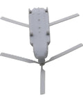 Top view of Chinook CH-47 Heavy Transport Helicopter DIY Kit Ten Sets Uncolored Resin Model, 1/350 Scale (86mm) for builders.