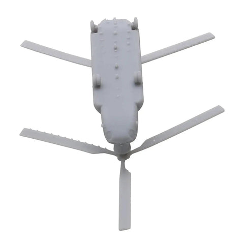 Top view of Chinook CH-47 Heavy Transport Helicopter DIY Kit Ten Sets Uncolored Resin Model, 1/350 Scale (86mm) for builders.