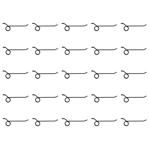 Multiple rake tooth replacement wires in a grid, designed for 21, 25, and 36 inch hay rakes, heavy duty 262 wire, 7.25 inch tine length.