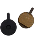 Rock Solid Semi Metallic Bicycle Brake Pads 1 Pair For Mechanical Disc Systems, featuring a black steel carrier and semi-organic friction block.