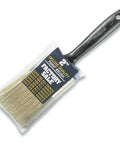 2-Inch Polyester Paintbrush With Gold Filament, Chisel Trim For Latex And Oil Paints, Brass Ferrule, Black Plastic Handle