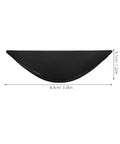Six Pack Black Semicircle Push Pull Handles With Self Adhesive Edge Tabs For Cabinets Drawers Wardrobes And Furniture Easy Peel And Stick Finger Pulls For Instant Kitchen And Home Makeover