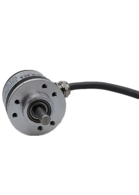 Thirty-Eight Millimeter Outer Diameter Solid Shaft Incremental Optical Rotary Encoder 100PPR ABZ Push-Pull Output Plug-And-Play