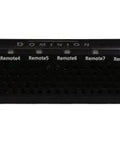 Heavy Duty 8Port KVM Over IP Switch With DVI Local Port Dual Power Backup And Virtual Media Mount, front view showing ports.