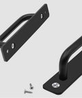 Pack Of 2 Black Barn Door Handles Sliding Pull Handles For Cabinets And Drawers High Performance Kitchen Hardware