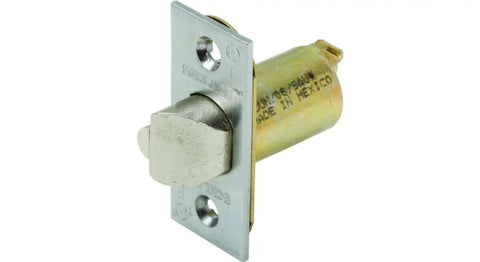 Commercial A Series Square Corner Dead Latch With 2-3/8 Backset And 1 Inch Face Satin Chrome Finish Built For Heavy Duty Commercial Doors
