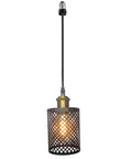 No Sweat Screw In Recessed Light Conversion Kit With E26 Adapter And Dimmable Helix Bulb in black pendant design.