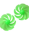 8-Leaf Wind Turbine Fan Blades 12cm Diameter For DC Motors And Generators Green Plastic Propeller Kit With 2mm Bore