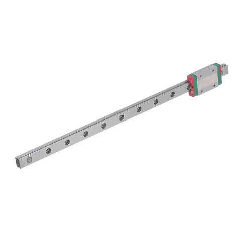 Premium Miniature Linear Rail Slide MGN12H-300 Bearing Steel Guide For Cnc Machines 3D Printers, showing sleek metal design.