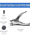 All Purpose Hole Punch For DIY Crafts And Sewing Long Reach Handheld Tool with 6mm hole size, chrome-plated zinc alloy material.