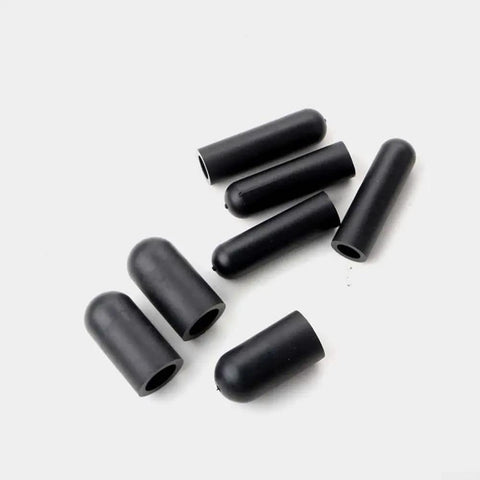 80 Piece Rubber Vacuum Line Cap Assortment Kit For Carburetor Manifold Sealing Repair With 6 Diverse Hose Sizes Including Block Off Plugs To Fix And Seal Air Leaks Quickly And Effortlessly, black rubber caps