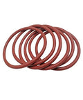 Red silicone o rings set of 30 for automotive and mechanical sealing projects, featuring durable flexible seals with 18.6mm outer diameter.