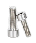 Premium Pure Titanium Hex Socket Head Cap Screws Grade 2 TA2 Heavy Duty Fasteners with 30mm length and M1.6 to M10 threads.