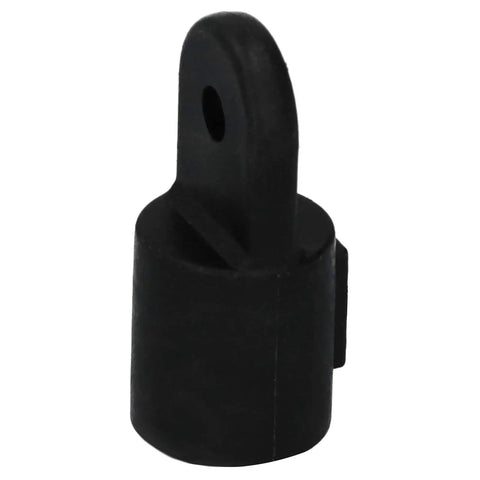 Heavy Duty 12 Piece Boat Deck Hinge Jaw Slide Eye End Cap Kit For Marine Yacht Bimini Top 7/8 Inch Black Nylon Pipe Tube Fitting Replacement Hardware Accessory Set, black nylon cap