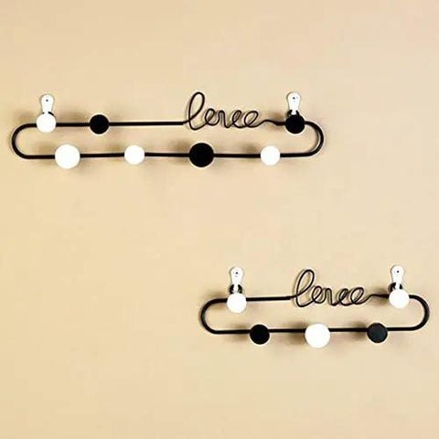 Dope Gold or Black Iron Wall Hook Shelf Decorative Rack for Keys Coats and Hats Perfect for Front Door Entryway to Spice up Your Home with a Trendy Vibe that Slays Every Time, showcasing an elegant design with multiple hooks.