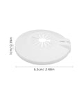 30 Piece Detachable Ceiling Sprinkler Escutcheon Covers Ace Fit For 15Mm 20Mm Pipes showing a round white plastic trim ring with a central pattern.
